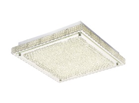 IL80072  Amelia Crystal 21W LED Flush Square Ceiling
